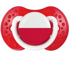 Drapeau Pologne Tétine LOVI Dynamic Blanc-rouge classique