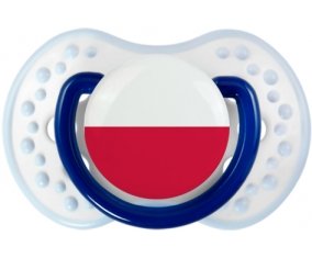 Drapeau Pologne Tétine LOVI Dynamic Marine-blanc-bleu classique