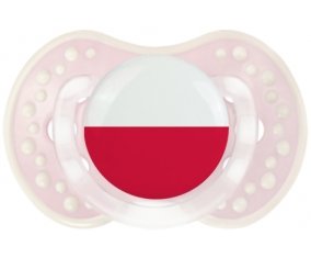 Drapeau Pologne Tétine LOVI Dynamic Retro-rose-tendre classique