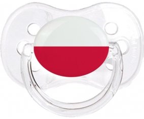 Drapeau Pologne Sucette Cerise Transparent classique