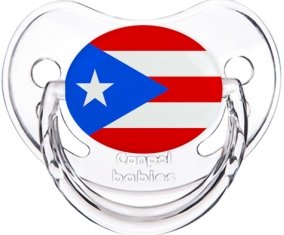 Drapeau Porto Rico Sucette Physiologique Transparent classique