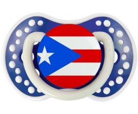 Drapeau Porto Rico Sucette LOVI Dynamic Bleu-marine phosphorescente