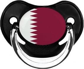 Drapeau Qatar Tétine Physiologique Noir classique