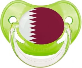 Drapeau Qatar Tétine Physiologique Vert classique