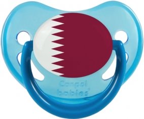 Drapeau Qatar Tétine Physiologique Bleue phosphorescente