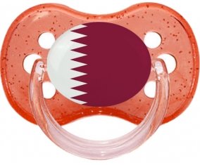 Drapeau Qatar Sucete Cerise Rouge à paillette