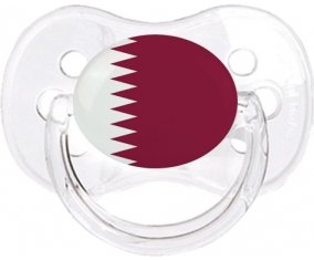 Drapeau Qatar Sucete Cerise Transparent classique