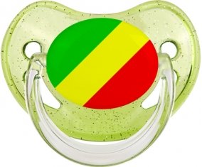 Drapeau République du Congo Sucete Physiologique Vert à paillette
