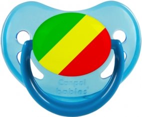 Drapeau République du Congo Sucete Physiologique Bleue phosphorescente