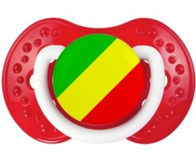 Drapeau République du Congo Tétine LOVI Dynamic Blanc-rouge classique