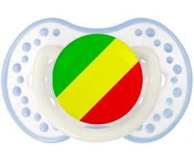 Drapeau République du Congo Tétine LOVI Dynamic Blanc-cyan classique