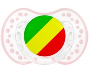 Drapeau République du Congo Tétine LOVI Dynamic Retro-blanc-rose-tendre classique