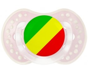 Drapeau République du Congo Tétine LOVI Dynamic Retro-rose-tendre classique