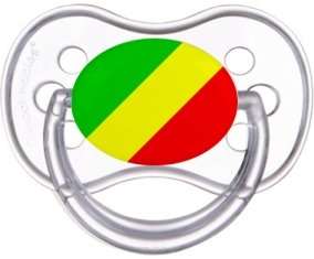 Drapeau République du Congo Sucette Anatomique Transparente classique
