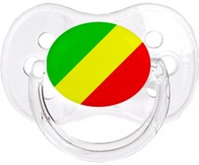 Drapeau République du Congo Sucette Cerise Transparent classique