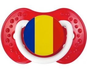 Drapeau Roumanie Sucette LOVI Dynamic Blanc-rouge classique