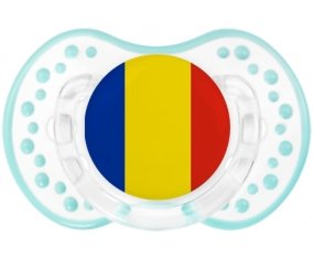 Drapeau Roumanie Sucette LOVI Dynamic Retro-blanc-lagon classique