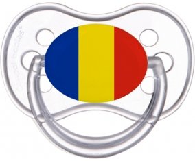 Drapeau Roumanie Tétine Anatomique Transparente classique