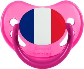 Drapeau île de la Réunion Sucette Physiologique Rose phosphorescente