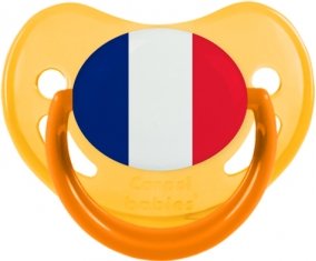 Drapeau île de la Réunion Sucette Physiologique Jaune phosphorescente