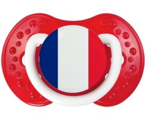 Drapeau île de la Réunion Sucette LOVI Dynamic Blanc-rouge classique
