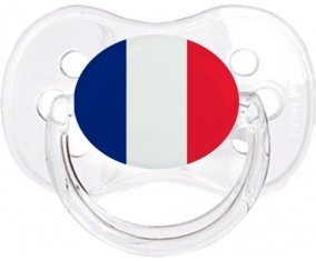 Drapeau île de la Réunion Tétine Cerise Transparent classique