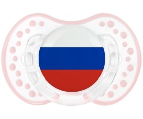 Drapeau Russie Sucete LOVI Dynamic Retro-blanc-rose-tendre classique