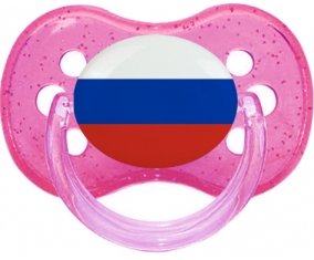 Drapeau Russie Sucete Cerise Rose à paillette