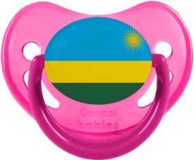Drapeau Rwanda Sucete Physiologique Rose phosphorescente