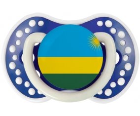 Drapeau Rwanda Tétine LOVI Dynamic Bleu-marine phosphorescente