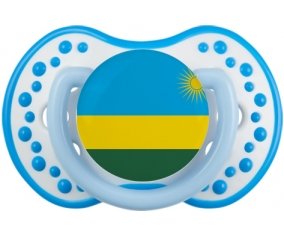 Drapeau Rwanda Tétine LOVI Dynamic Blanc-bleu phosphorescente