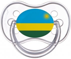 Drapeau Rwanda Sucette Anatomique Transparente classique