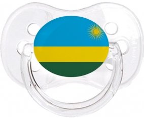 Drapeau Rwanda Sucette Cerise Transparent classique