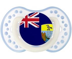 Drapeau Sainte-Hélène Sucette LOVI Dynamic Blanc-cyan classique