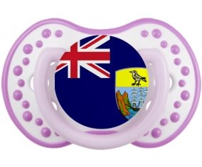 Drapeau Sainte-Hélène Sucette LOVI Dynamic Blanc-mauve classique