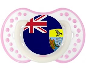 Drapeau Sainte-Hélène Sucette LOVI Dynamic Blanc-rose phosphorescente