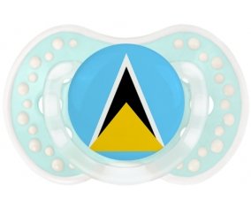 Drapeau Sainte-Lucie Tétine LOVI Dynamic Retro-turquoise-lagon classique