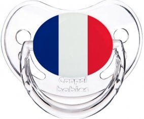 Drapeau Saint Martin Sucette Physiologique Transparent classique