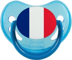 Drapeau Saint Martin Sucette Physiologique Bleue phosphorescente