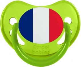 Drapeau Saint Martin Sucette Physiologique Vert phosphorescente