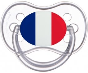Drapeau Saint Martin Tétine Anatomique Transparente classique
