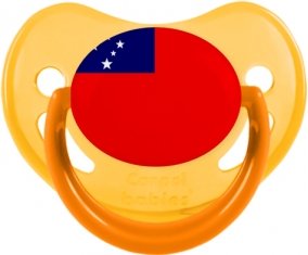 Drapeau Samoa Sucete Physiologique Jaune phosphorescente