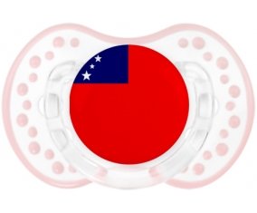 Drapeau Samoa Tétine LOVI Dynamic Retro-blanc-rose-tendre classique