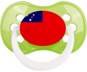 Drapeau Samoa Sucette Anatomique Vert classique
