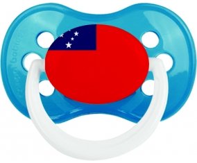 Drapeau Samoa Sucette Anatomique Cyan classique