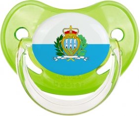 Drapeau Saint Marin Sucette Physiologique Vert classique