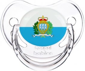 Drapeau Saint Marin Sucette Physiologique Transparent classique