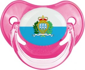 Drapeau Saint Marin Sucette Physiologique Rose classique