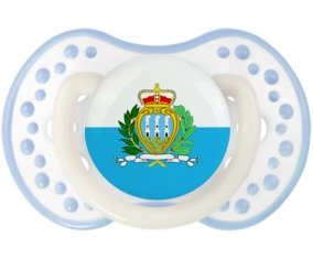 Drapeau Saint Marin Sucette LOVI Dynamic Blanc-cyan classique