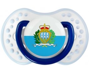 Drapeau Saint Marin Sucette LOVI Dynamic Marine-blanc-bleu classique